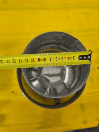 Sombrero reflector inox