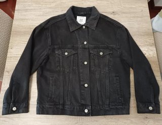 Cazadora vaquera oversize negra
