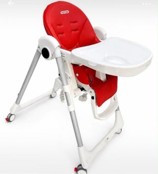Trona de bebé reclinable y fácil de limpiar