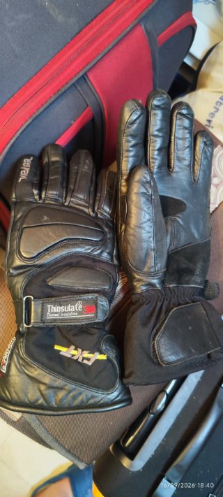 Guantes de moto Kevlar negros