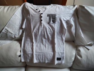 Camiseta Jack & Jones manga larga blanca