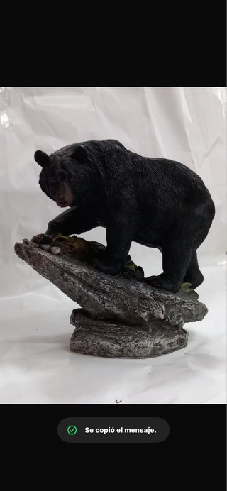 Figura Oso Negro Resina