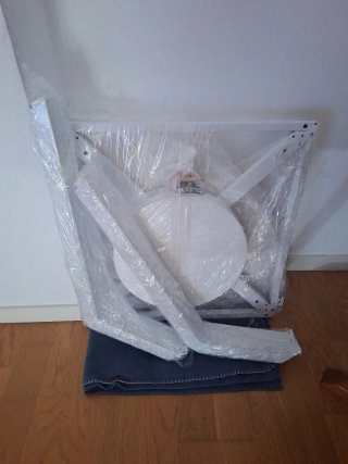 Mesa redonda blanca 120 cm