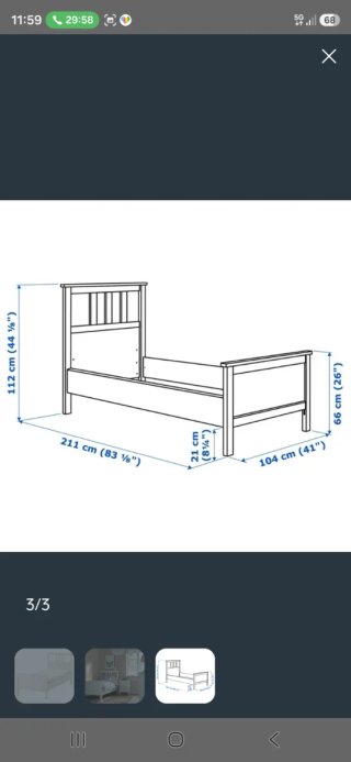 Cama Ikea Hemnes Blanca
