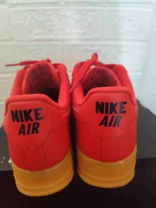 Nike Air Force 1 Rosse con suola in gomma