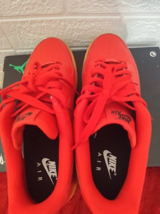 Nike Air Force 1 Rosse con suola in gomma
