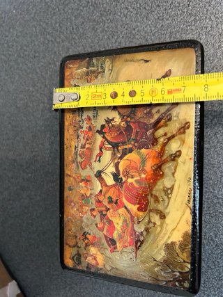 Scatola portagioie vintage URSS laccata