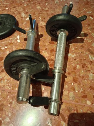 2 Mancuernas y Discos de Pesas ANDY
