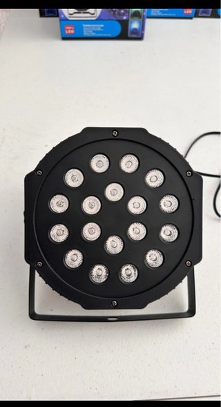 10 projetores LED DMX 18 Leds