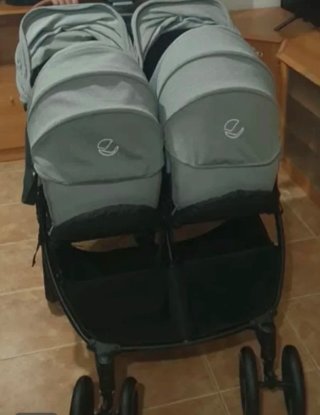 Carro Gemelar Jane Twin Gris