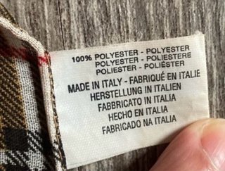 Fular rectangular estampado cuadros