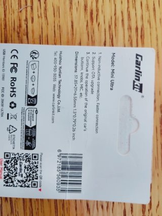 Adaptador USB Carlinkit Mini Ultra