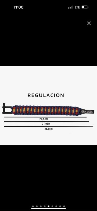 Pulsera nautica t paracord ABOK