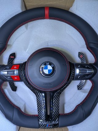 Volante BMW M Performance Carbono Couro