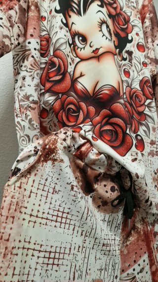 Conjunto Betty Boop rosas