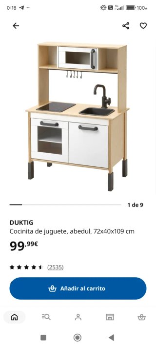 Cocinita de madera Ikea