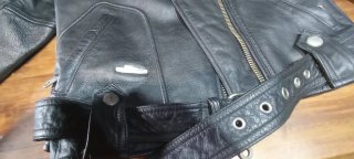Chaqueta Motera Cuero Mujer Negra, nueva.