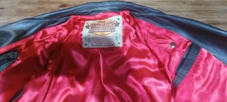 Chaqueta Motera Cuero Mujer Negra, nueva.