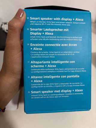 Echo Spot Alexa nuovo non aperto