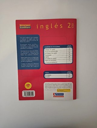 Libro de inglés 2°ESO de vacaciones Santillana