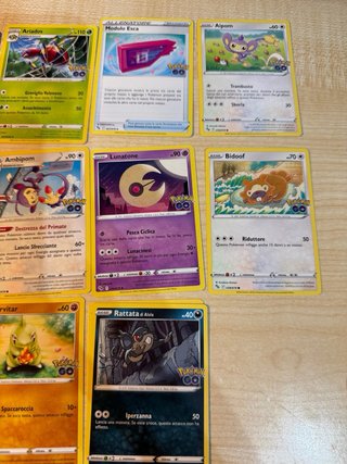 Lotto carte Pokemon GO