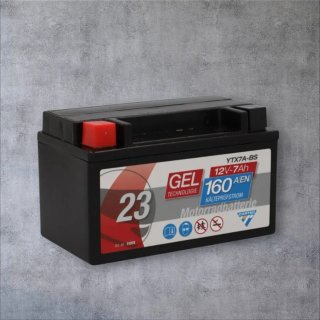 Batería Moto Gel Cartec YTX7A-BS 12V 7Ah
