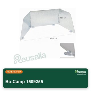 Bo-Camp biombo protector cocina ajustable acero