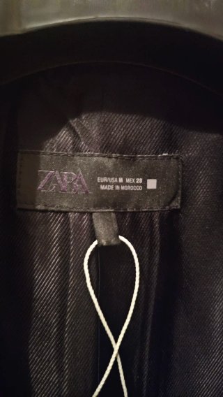 Abrigo Zara Verde Oliva Doble Botonadura