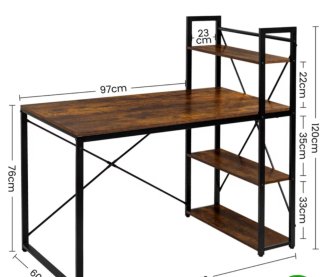 2 Mesas Escritorio/Oficina Madera y Metal