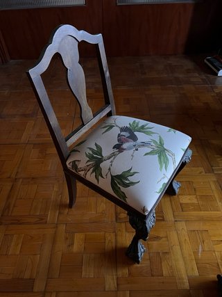 Conjunto sillones descalzadoras tapizadas
