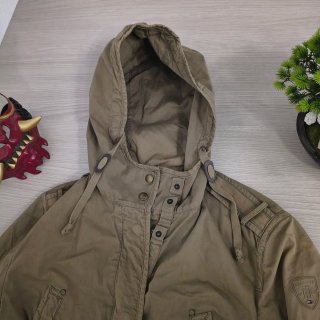 Tommy Hilfiger caqui militar Parka chaqueta M