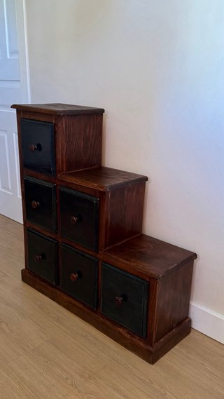 Mueble Escalera Cajonera Madera