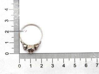 anillo oro 18k con piedra con diamante