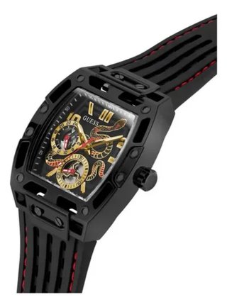 Reloj Guess Negro y Rojo Serpiente