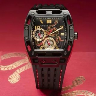 Reloj Guess Negro y Rojo Serpiente