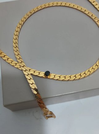 Collana vintage con zaffiro sintetico