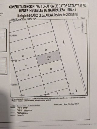 Terreno en venta en Bolaños de Calatrava