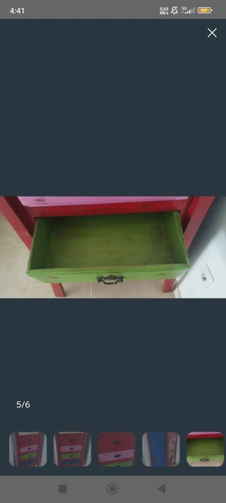 Cajonera MOAI multicolor madera