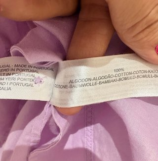 Camisa sin mangas lila Massimo Dutti