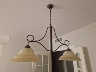 Lámpara de forja para salón
