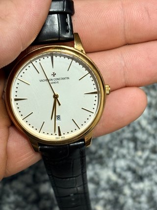 Reloj Vacheron Constantin Dorado Correa Negra