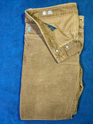 Pantalones G-Star Raw Marrones Pana. Talla S/29/28