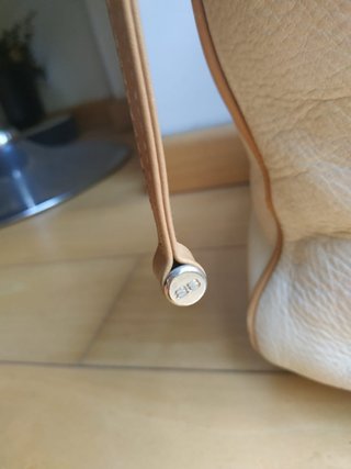 Borsa Balenciaga in pelle bianco e marrone