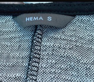 Vestido HEMA negro con plateado