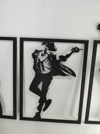 Set 3 Quadretti Michael Jackson