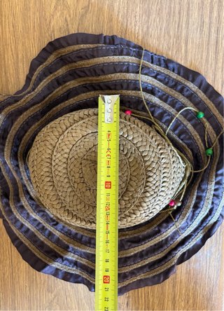 Conjunto bolso y sombrero rafia boho