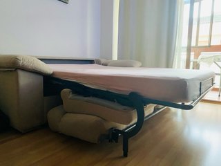 Sofá Cama Mecanismo Italiano Beige