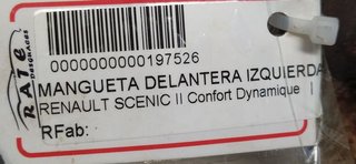 MANGUETA DELANTERA IZQUIERDA RENAULT SCENIC II Confort Dynamique