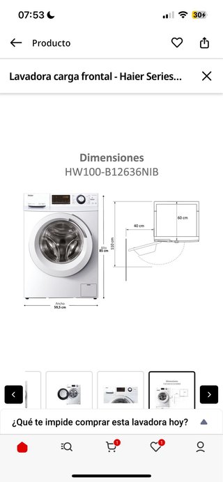 Lavadora Haier Direct Motion