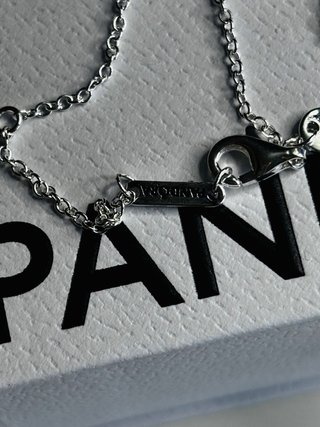 Conjunto Pandora Corazón Rosa Plata